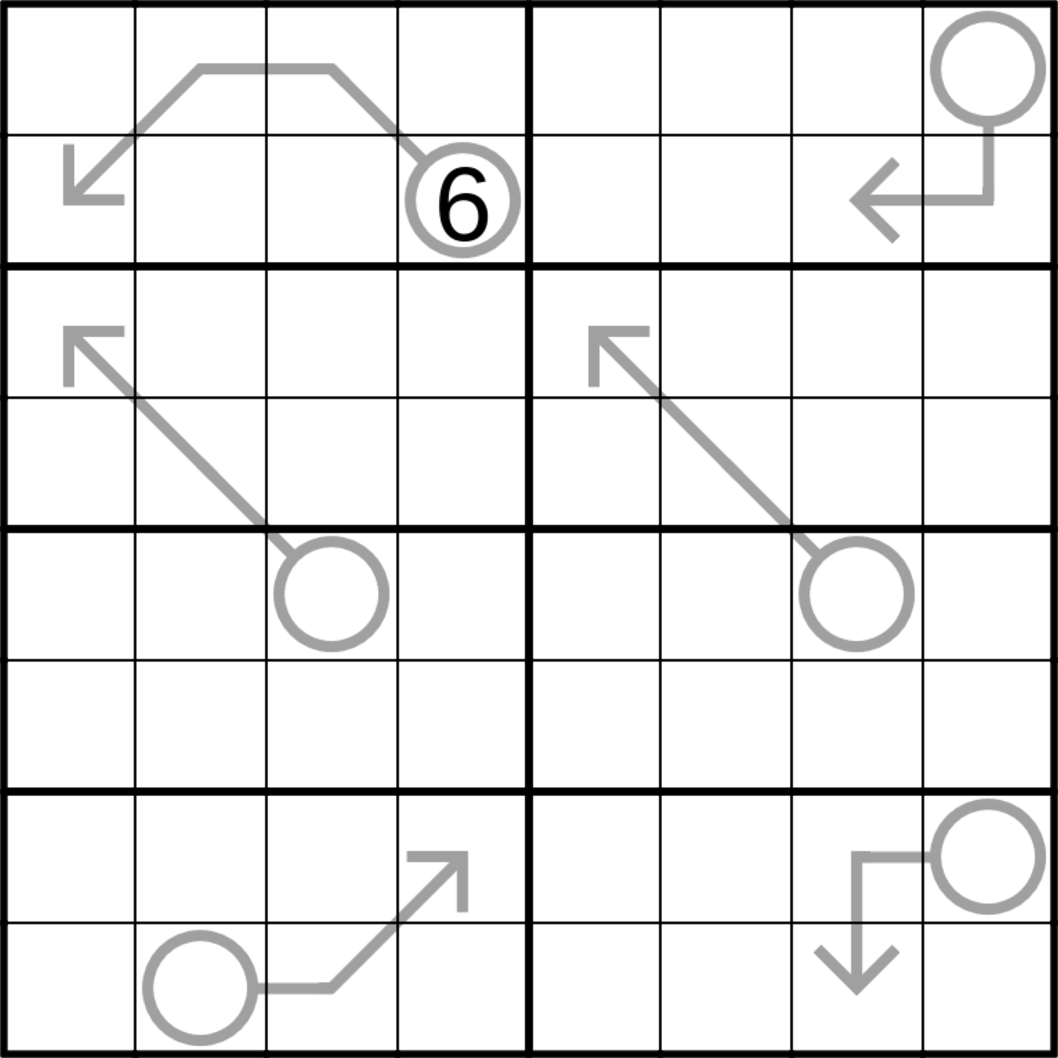 8x8 Sudoku puzzle “Fletcher & Co.” by Falk David